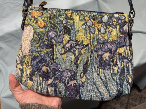 Signare Van Gogh Irises floral tapestry Purse Tapestry design