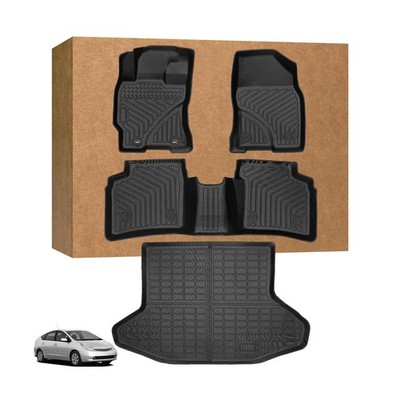 Floor Mats for Toyota Prius 2004-2009, Custom Fit TPE All Weather Protection ...