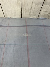 Fabric Cotton Blue Wide Stripe Sailboat 2.25 Yard 44" Wide Unbranded Washed