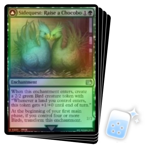 mtg final fantasy green enchantment Game Crave Tournament Store - Sidequest: Raise a Chocobo // Black Chocobo  (FIN-201)