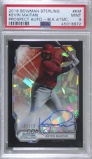 2019 Bowman Sterling Black Atomic Refractor 2/10 Kevin Maitan PSA 9 Auto 8d2