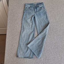 Tracker Girls Size 10 Flare Leg Jeans Light Wash Denim Casual Pants Y2K