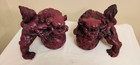 Large Vintage Pair Chinese lucky Foo Dog/Lions Statues Figurines Heavy — photo 2