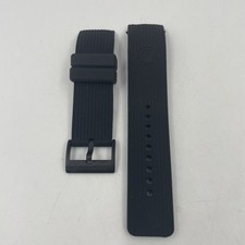 REDLINE RUBBER WATCH STRAP-Black- 23mm