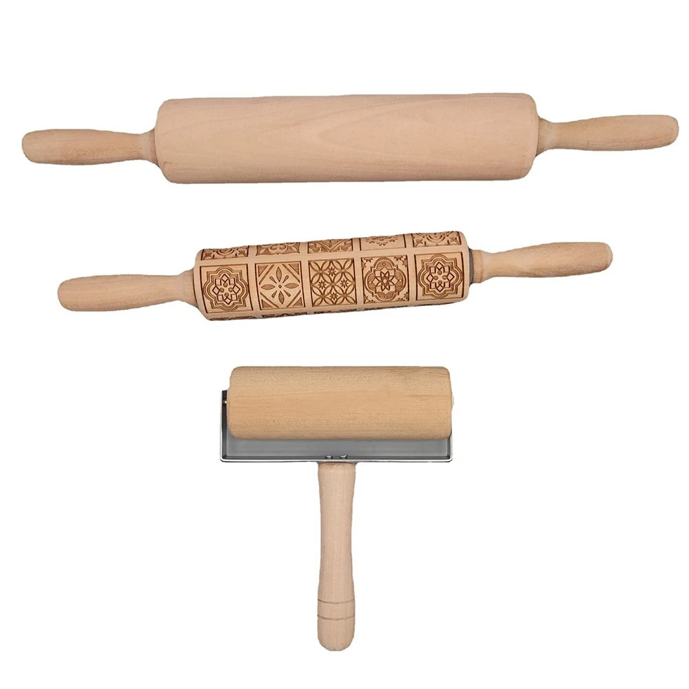 Quick Acting Economical High-Performance 3PCS Set Christmas Embossed Rolling Pin
Opens in a new wind