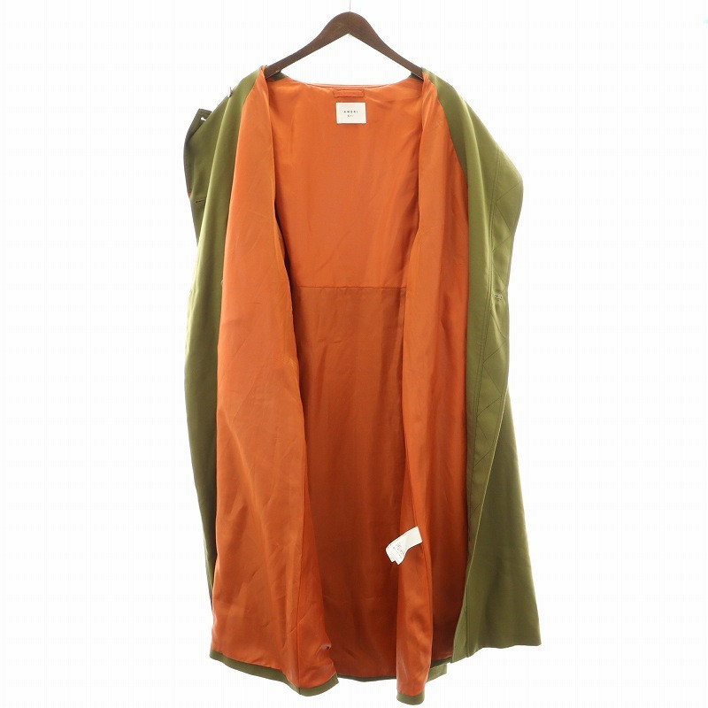 Ameri Vintage MA1 Light Long Coat Blouson Wool Blend S Khaki 23AW 