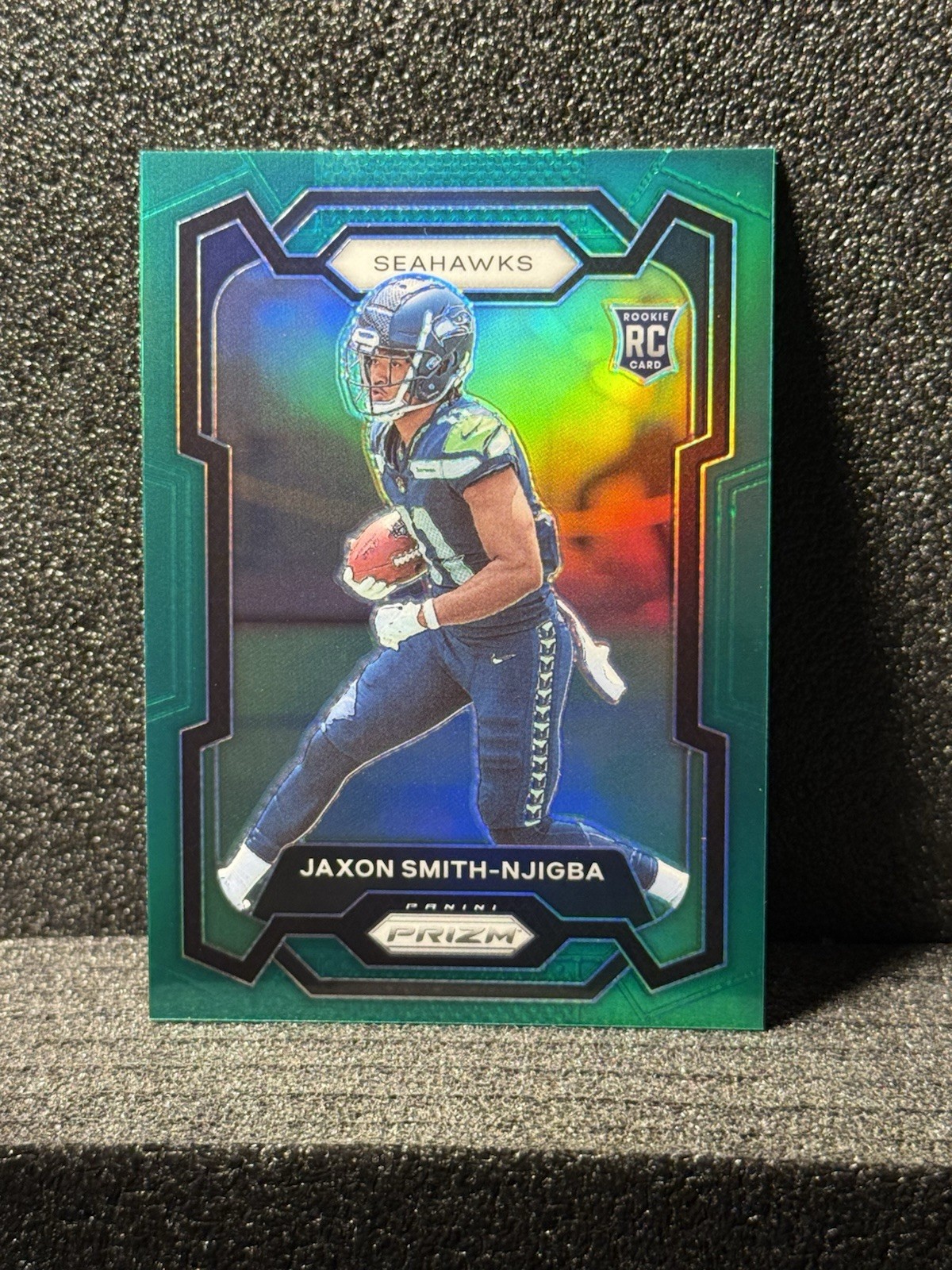 2023 Panini Prizm Rookies Jaxon Smith-Njigba #390 Green Prizm (RC) SEA