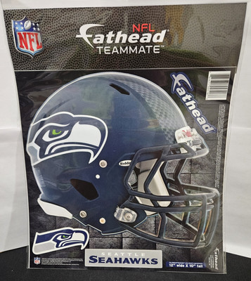 Seattle Seahawks Fathead Teammates 12''x10''  Football Helmet Wall Decal New