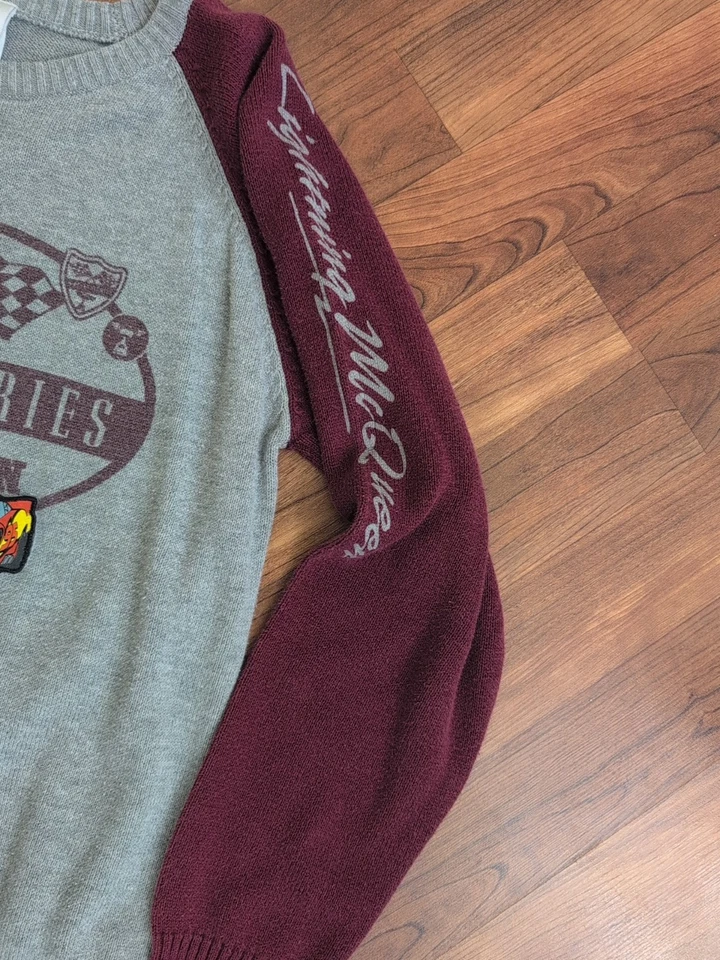 Suéter Vintage Disney Store Pixar Cars Niños GRANDE Rayo McQueen Carreras Foto 4 de 4