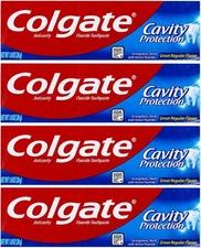 (Free Duty Tax) Colgate Cavity Protection Toothpaste, Creat Regular Flavor,