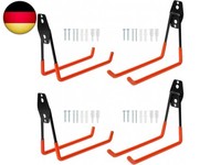4 StüCk Garagenhaken,Garage Storage Doppelhaken Wandhaken,Heavy Duty