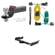 CURT Class 3 Towing Kit Trailer Hitch, Wiring, Ball Mount - 13040, 55540, 45836