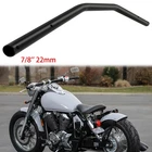 7/8" 22mm Universal Motorcycle Cafe Racer Bobber Chopper Handlebar Zero Drag Bar