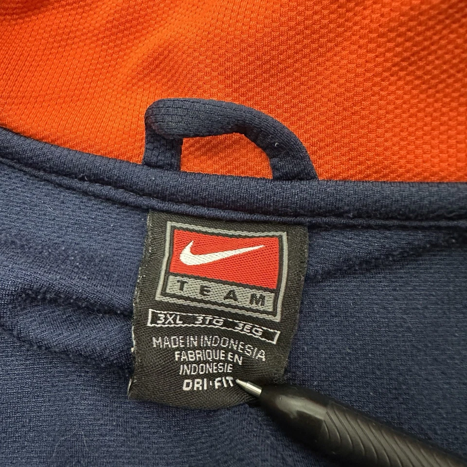 Vinatage Nike Team Track Jacket Full Zip Mens Size 3XL Navy Blue 00s - Image 2 of 4