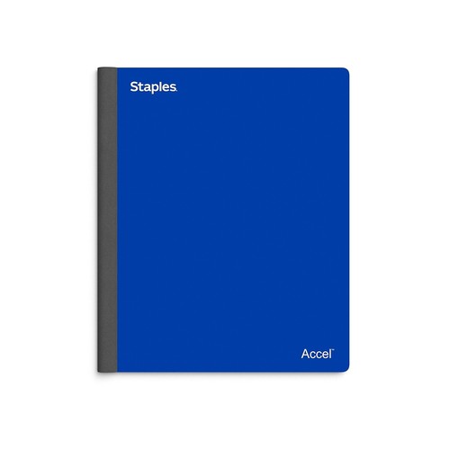 TRU RED 3-Subject 8.5 x 11 College Ruled Blue TR58330M
