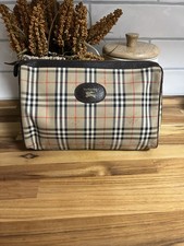 Authentic Vintage Burberrys Nova Check Pouch/Clutch/Toiletry Bag - unisex