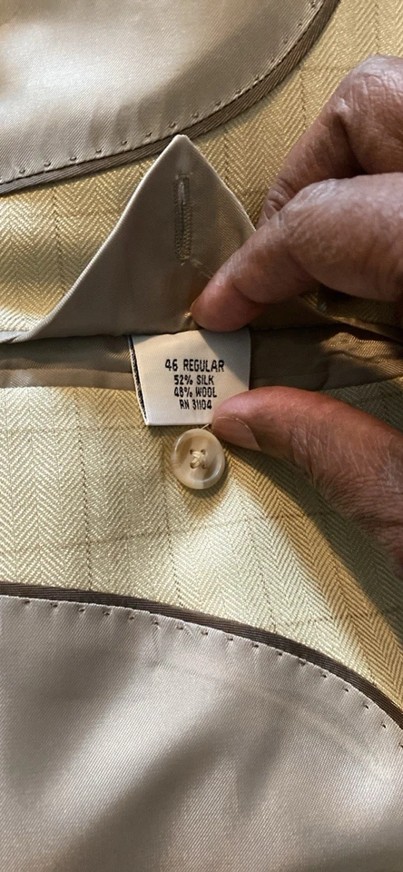 Chaqueta Blazer Para Hombre Beige Marrón En Caja Solo Usada Unas Varias Y Limpiada en Seco. Foto 2 de 4