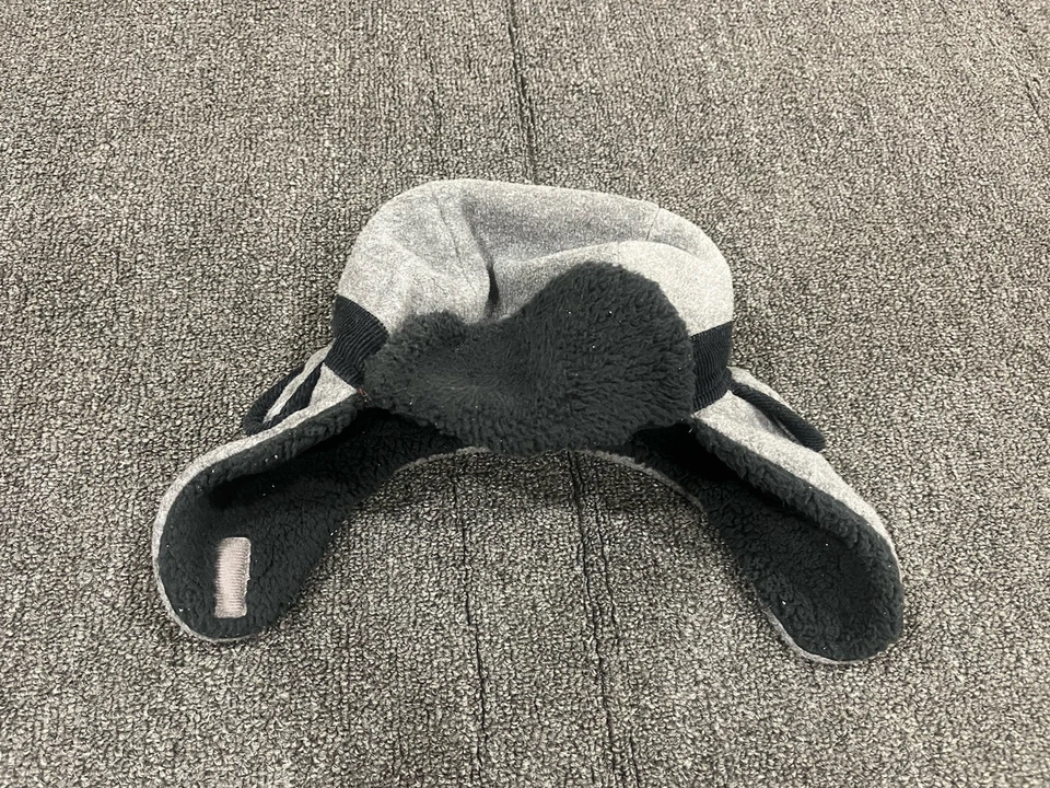 Baby Gap мальчиков серый флис траппер зимняя шляпа Sz XS/S искусственного меха уха клапаны крышка теплый - Изображение 3 из 4