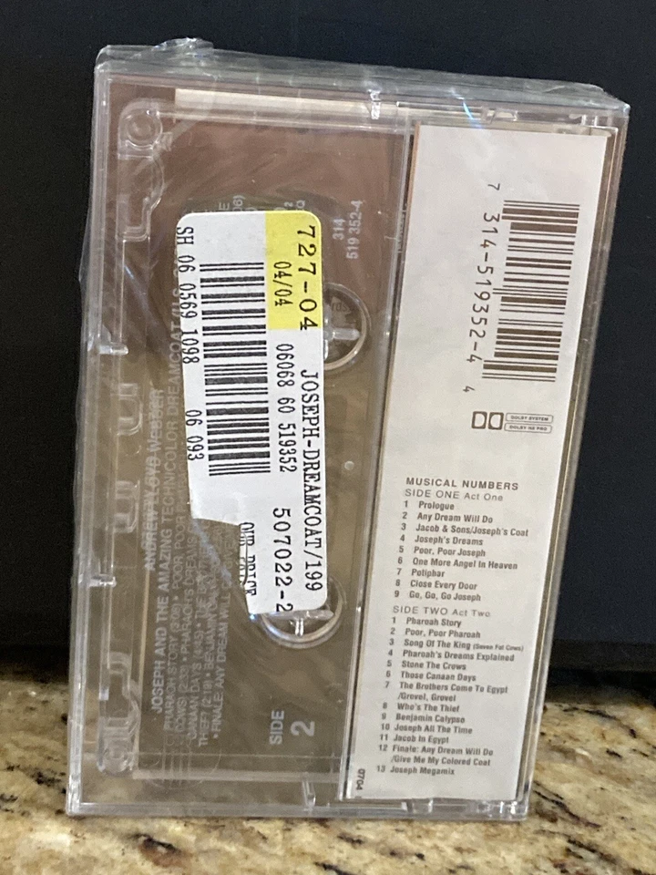 Vintage Joseph Technicolor Dreamcoat Cassette Sealed New Damian Lloyd Webber HTF - Image 4 of 4