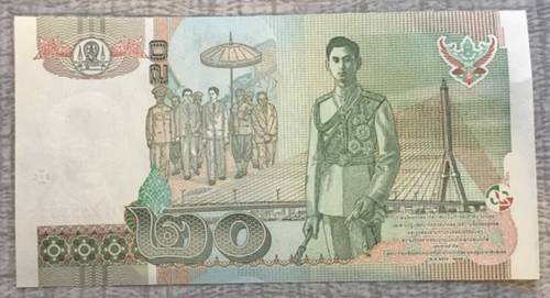 Thailand 20 Baht, 2003, Banknote, P-109a.3, UNC - Picture 2 of 2
