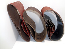 10x Mix 4" x 24" Sanding Belts Aluminium Oxide 50/80/120 Grit Sander Abrasive