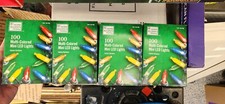 Lot of 4 Home Accents Holidays 29.5 ft -100 Multi Colored Mini LED Lights - NEW