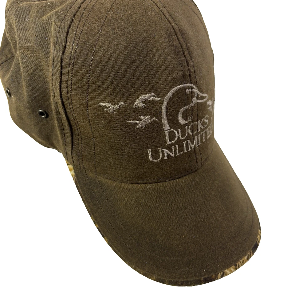 Gorra de lona encerada Ducks Unlimited DU LEADER marrón ventaja camuflaje y prendedor para damas Foto 2 de 4