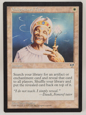 Magic The Gathering MTG Card Enlightened Tutor White Mirage NM LP