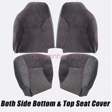 For 1998-2002 Dodge Ram 2500 3500 Driver & Passenger Fabric Cloth Seat Cover