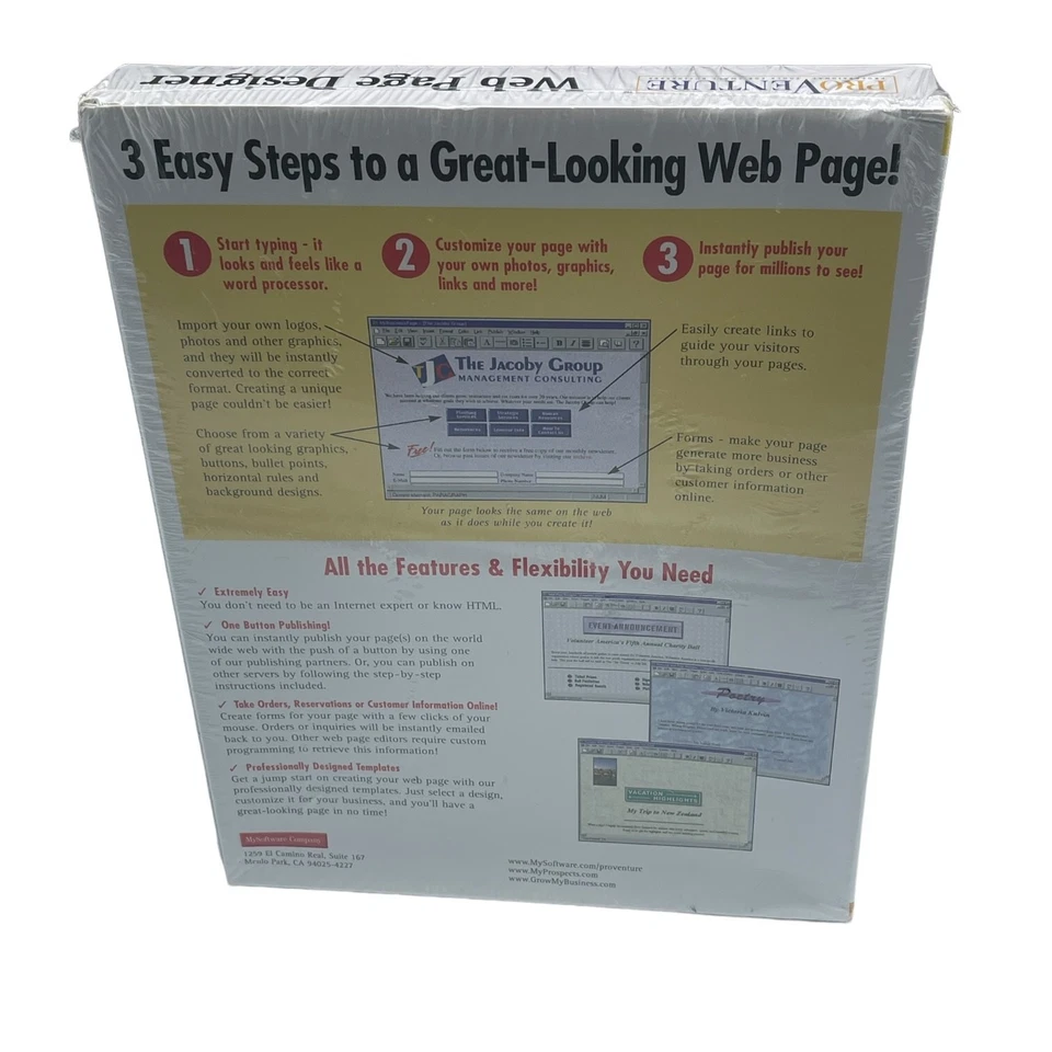 Lot of 4 Pro Venture Windows 95 PC CD-ROM Vintage Software Web page Newsletters - Image 4 of 4