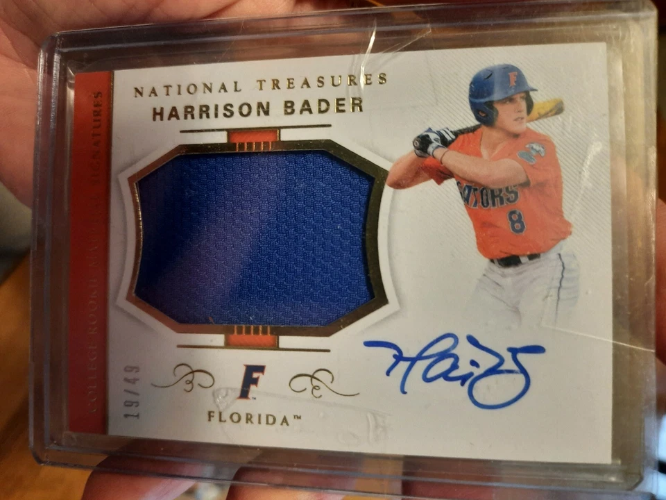 Z Harrison Bad 2018 National Treasures Patch /Auto # 19/49 CARDINALS MINT MINT - Image 2 of 3