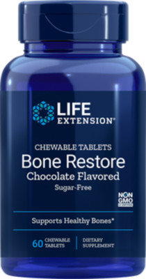 TAKE OFF $5! TWO PACK SALE Life Extension Bone Restore Chewable Tablets 60 tab