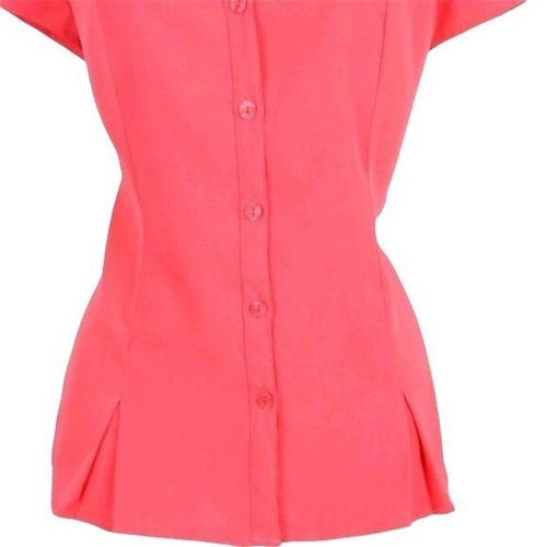 Cato Bluse koralle/orange figurbetont Knopfleiste Damen M - Bild 4 von 7