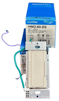 LUTRON HOMEWORKS HWD-6D-ES, Remote Dimmer, Lot of 2, Incandescent, Pre-Owned