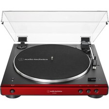 Audio-technica At-lp60xbt Belt Drive Stereo Turntable With Bluetooth Red