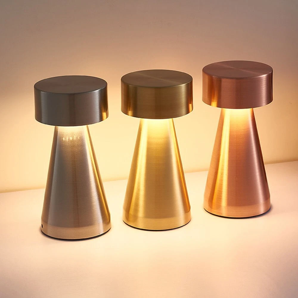 Brightness for Bar Mushroom Lamp Cordless Table Lamps Touch Battery Operated