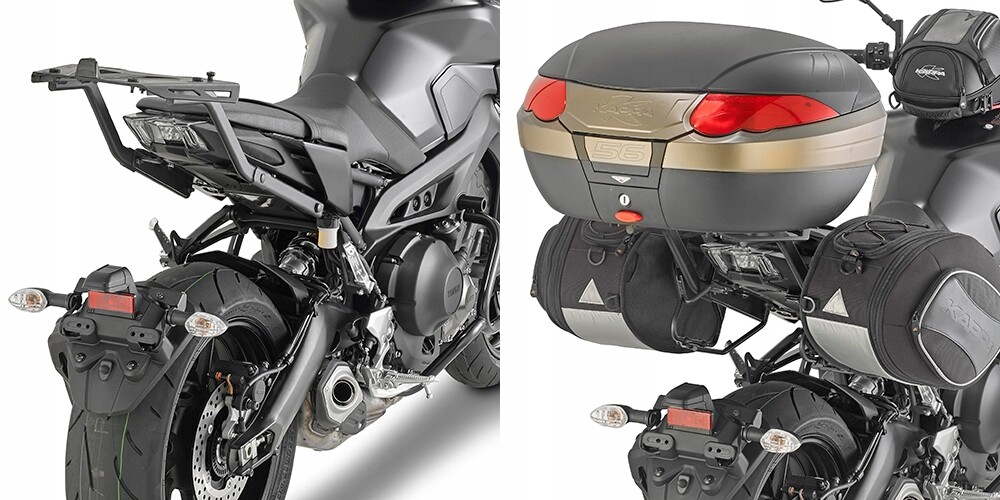 Porte-bagages central Yamaha MT-09 17 pour sacoche de selle et road-trip