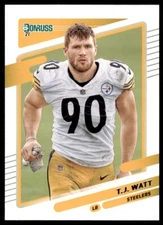 2021 Donruss #22b T.J. Watt No Helmet