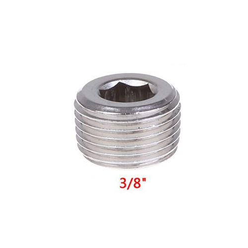 Enchufe de blanqueo interno hexagonal macho de 1/4"" 3/8"" 1/2"" nuevo acero inoxidable - Imagen 10 de 11
