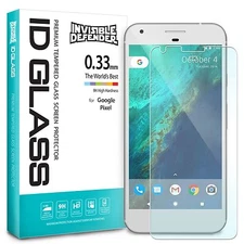 Google Pixel Tempered Glass Screen Protector | Ringke Invisible Defender 0.33 mm