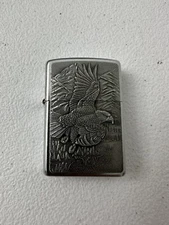 Zippo Lighter-THE AMERICAN EAGLE- BARRETT SMYTHE PEWTER EMBLEM UNSTRUCK