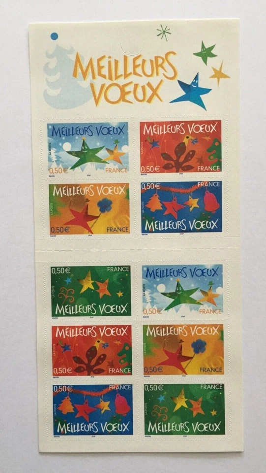 Carnet timbres France 2004 YT BC44. Meilleurs Vœux. Autoadhésifs - Photo 1/1