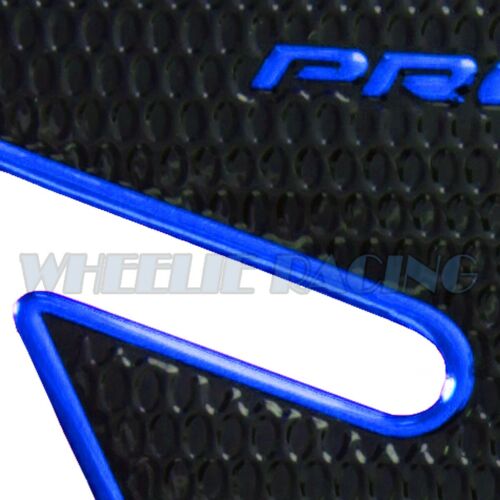 CHROMED BLUE&BLACK PRO GRIP FUEL TANK PAD+GAS CAP COVER FOR YAMAHA YZF R1/R6/FZ - Picture 8 of 9