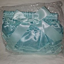 New BABY BLOOMERS Ruffle Bow diaper cover Small 6-12 month shorts Pants