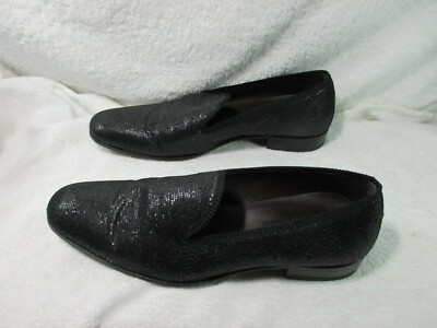 Mezlan mezlan gliter Loafer in black glitter Mens Size 11  display picture 3