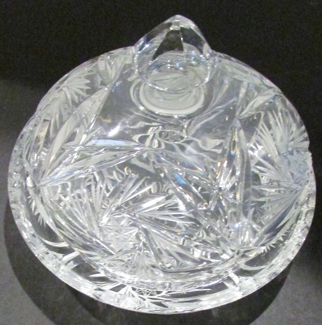 Crystal Lidded Candy Dish eBay