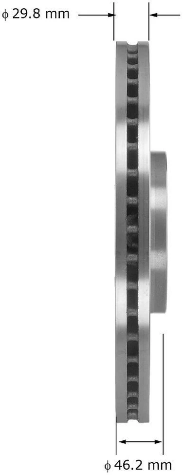 Rotor de freno de disco para Audi S4 A4 A4 Quattro BENDIX 2004-2009 Foto 3 de 3