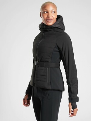 NWT Athleta Grace Peak Jacket, BLACK SIZE XS                      #511424 N1204