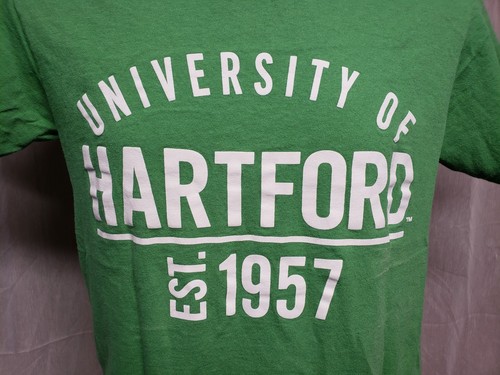 University of Hartford est 1957 Adult Small Green TShirt - Picture 4 of 9