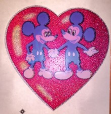LAST1 60s 70s Mickey Minnie Mouse Disney Land World Club vTg NOS T-shirt Iron-On